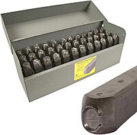 CH Hanson 20626 1/4" Standard Letter & Number Set