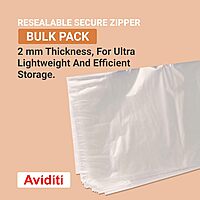 AVIDITI Clear Poly Bag Mailers 4"L x 6"W, Small 1000-Pack Bulk | Plastic Resealable Zipper Polybags for Small Business Shipping, Packing, or Storage 4x6