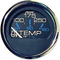Faria 13704 Chesapeake Black 100-250°F Water Temp Gauge