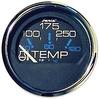 Faria 13704 Chesapeake Black 100-250°F Water Temp Gauge