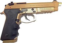 Hogue Beretta Vertec OverMolded Rubber Grip - Black