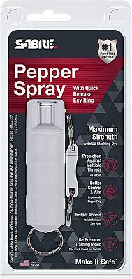 SABRE Red Hardcase Keychain Pepper Spray with Quick Release