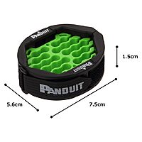 Panduit CBOT24K Cable Organizing Kit, Tool Kit Includes: Jacket Cover, Hook and Loop Fastener, Green Cable Organizing Insert