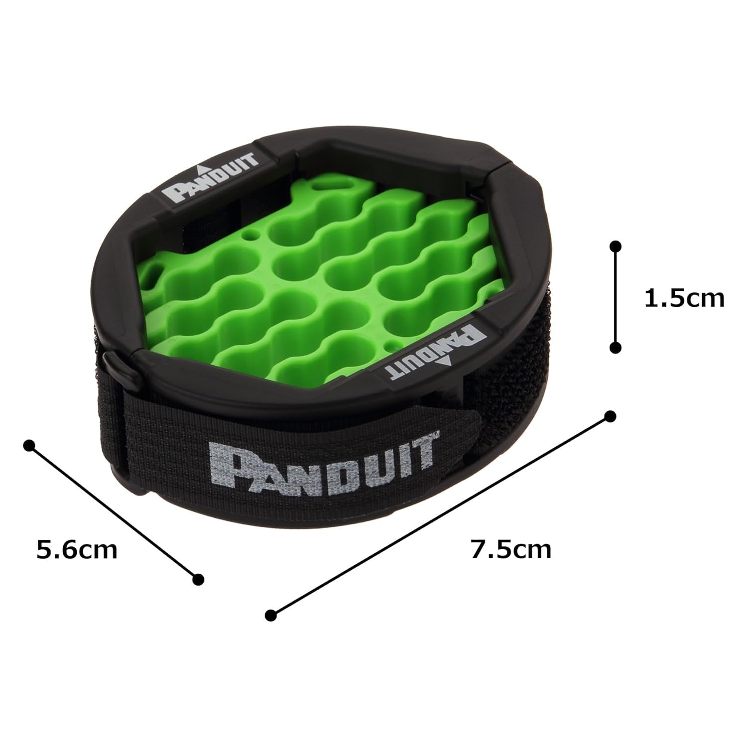Panduit CBOT24K Cable Organizing Kit, Tool Kit Includes: Jacket Cover, Hook and Loop Fastener, Green Cable Organizing Insert
