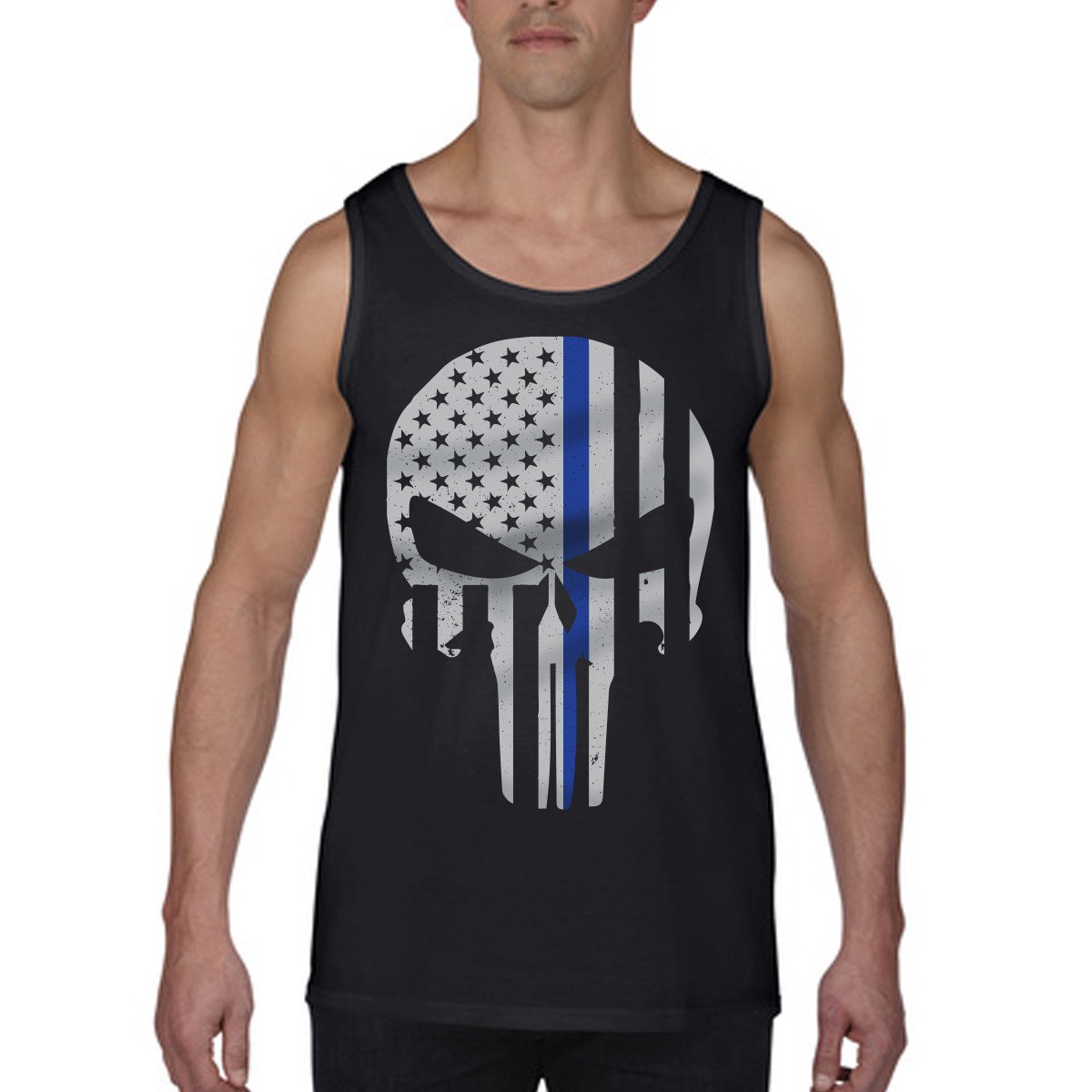 THIN BLUE LINE USA Personalized Thin Blue Line Silicone Bracelet