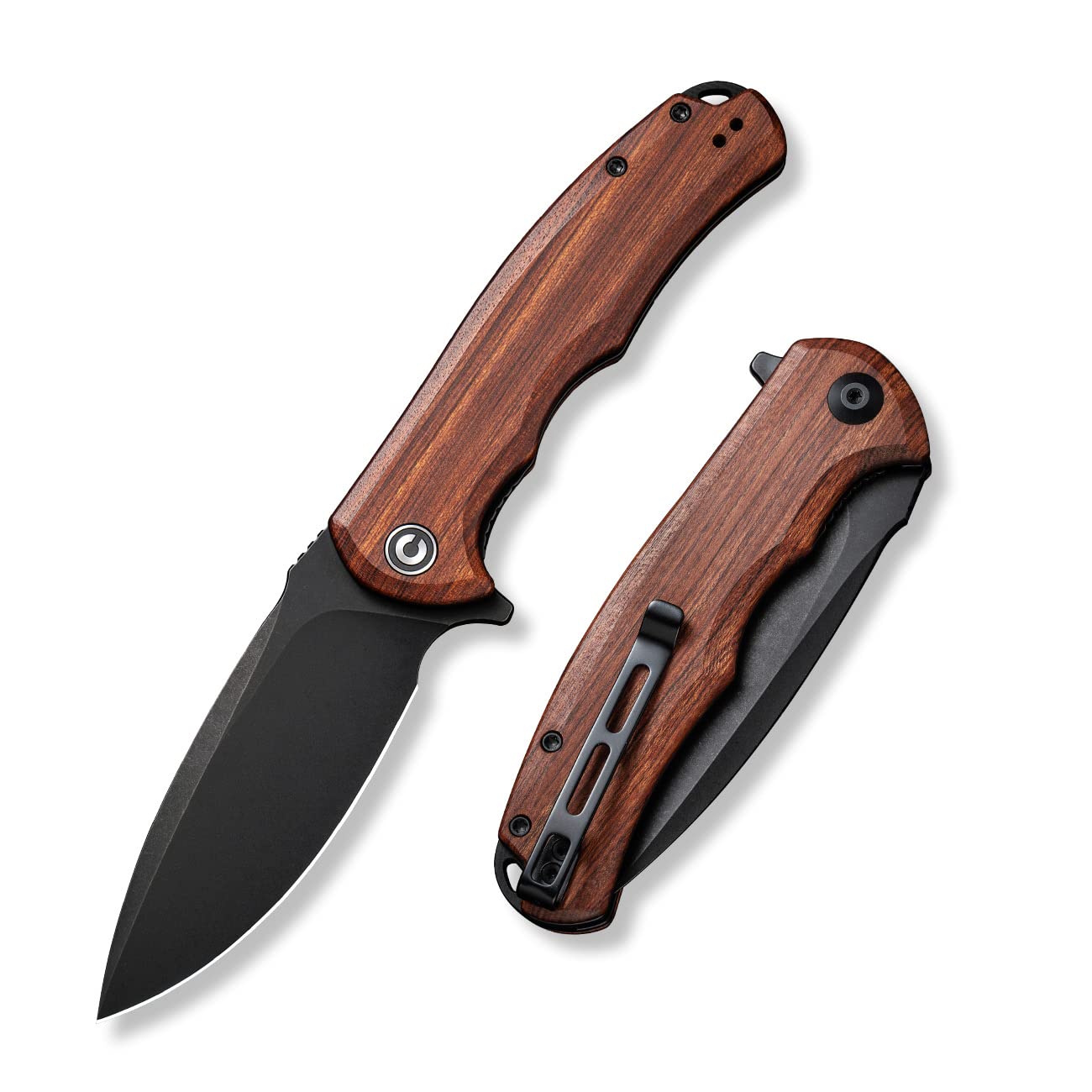 CIVIVI Praxis Flipper Folding Pocket Knife, 3.75" Black Stonewashed 9Cr18MoV