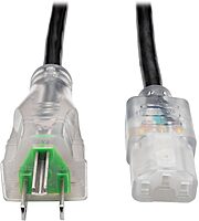 TRIPP LITE Hospital-Grade Computer Power Cord, NEMA 5-15P-HG to C13