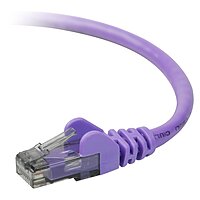 Belkin Cat.6 UTP Cable - RJ-45 Male - RJ-45 Male - 3ft - Purple