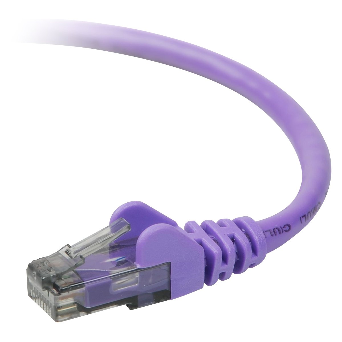 Belkin Cat.6 UTP Cable - RJ-45 Male - RJ-45 Male - 3ft - Purple