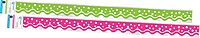 Barker Creek Double-Sided Border, Spring, School and Office Supplies, Bulletin Board Border Trim, Set of 2, Coordinating Designs Printed on Both Sides for Twice The Value, 26/Set (4024)