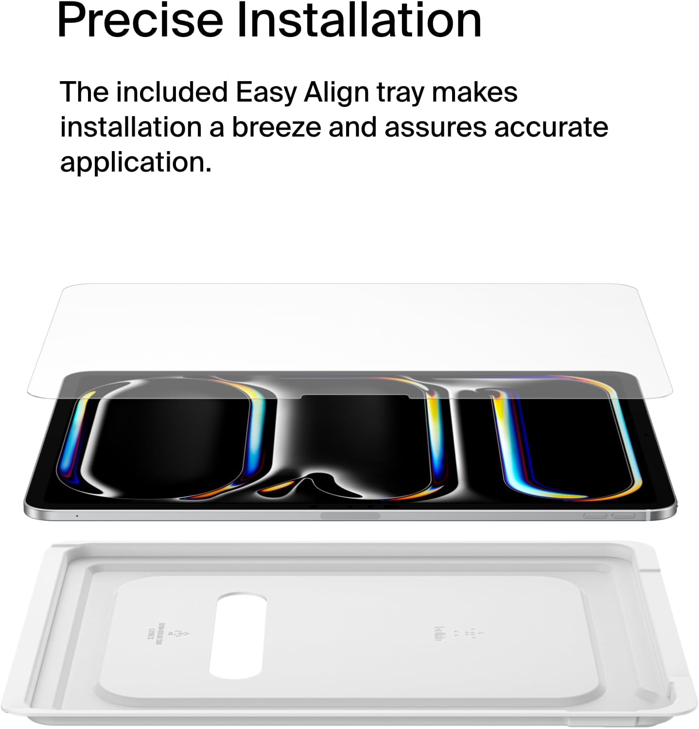 Belkin ScreenForce TemperedGlass Screen Protector for Apple iPad Pro 11" 7th Generation, Thin, Extra Durable
