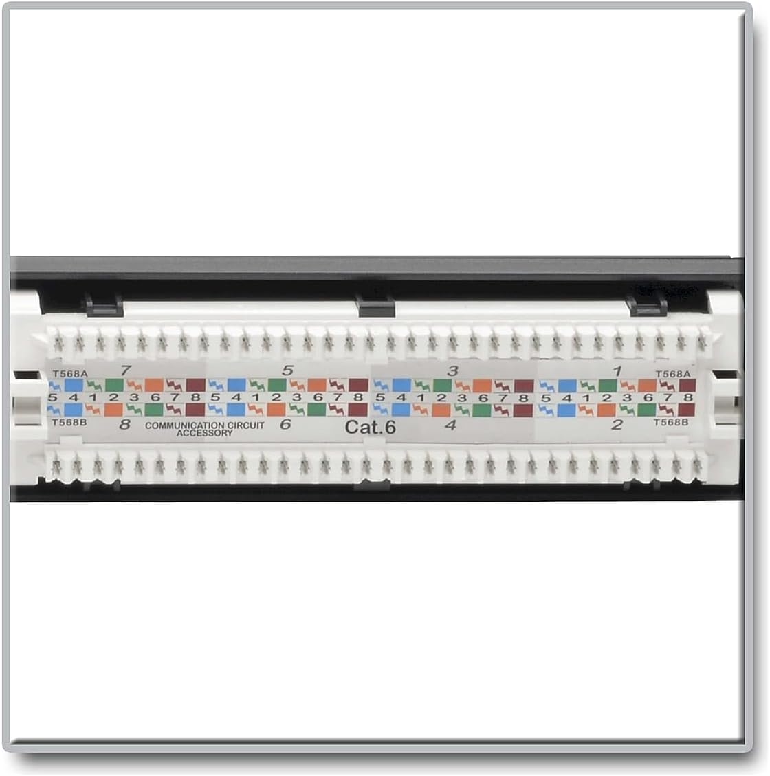 Eaton Tripp Lite Cat6 24-Port PoE+ Patch Panel, RJ45 Ethernet, 1U Rackmount