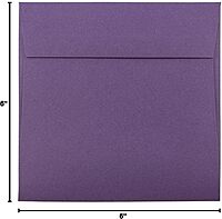 JAM PAPER Premium Dark Purple Invitation Envelopes - 25/Pack