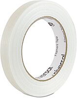 Universal 165# Medium Grade Filament Tape, 18mm x 54.8M, 3 Core, Clear (78034)