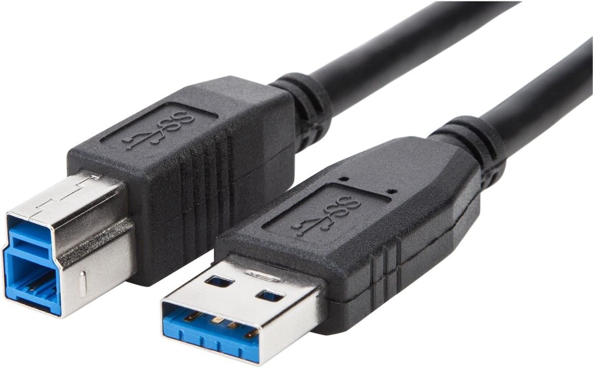 Targus USB 3.0 A to B Cable for Use with Targus Universal Laptop Docking Stations ACP71 and ACP77, 1 Meter (ACC987USX)