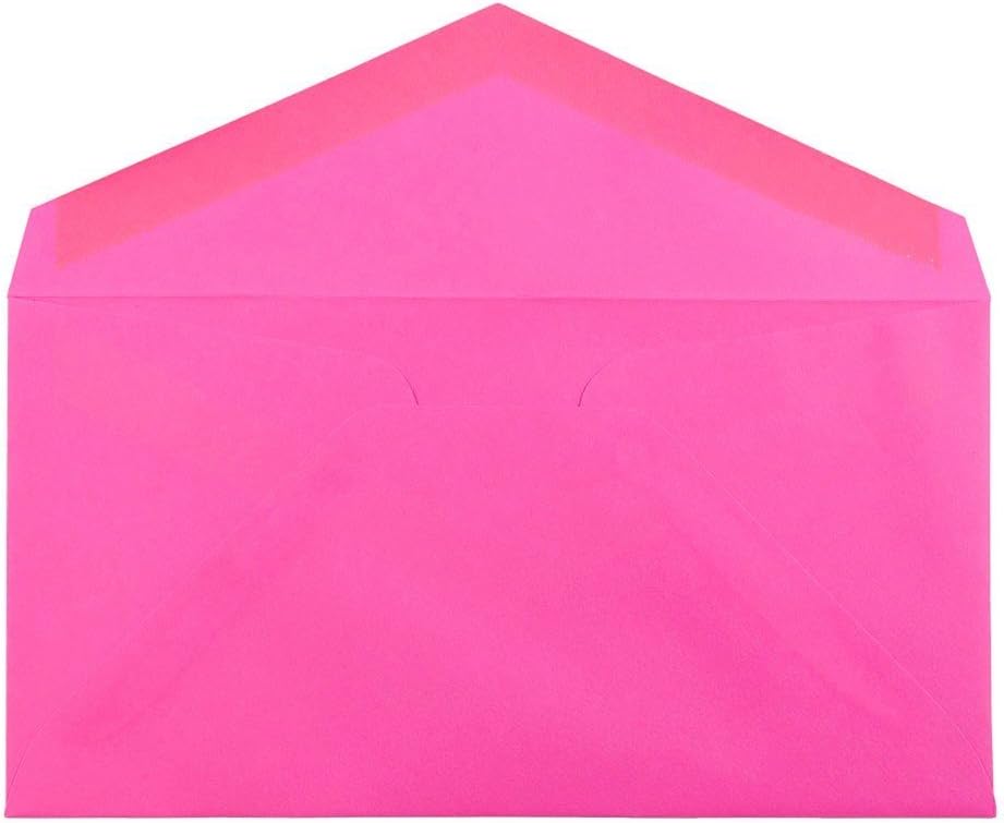 JAM PAPER Colored Envelopes - Ultra Fuchsia Hot Pink