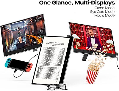 Mobile Pixels Portable Monitor - Laptop Screen Extender USB-C/HDMI