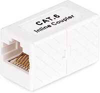 StarTech.com RJ45 Inline Cat6 Coupler, Female-to-Female (T568) Unshielded Ethernet Extension