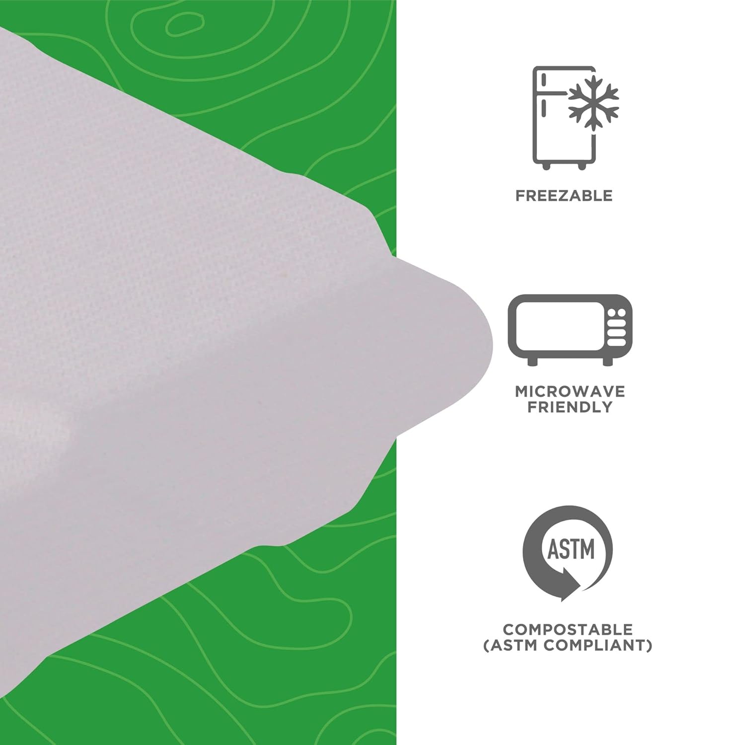 Eco-Products Compostable Bagasse Molded-Fiber Hinged Clamshell Containers