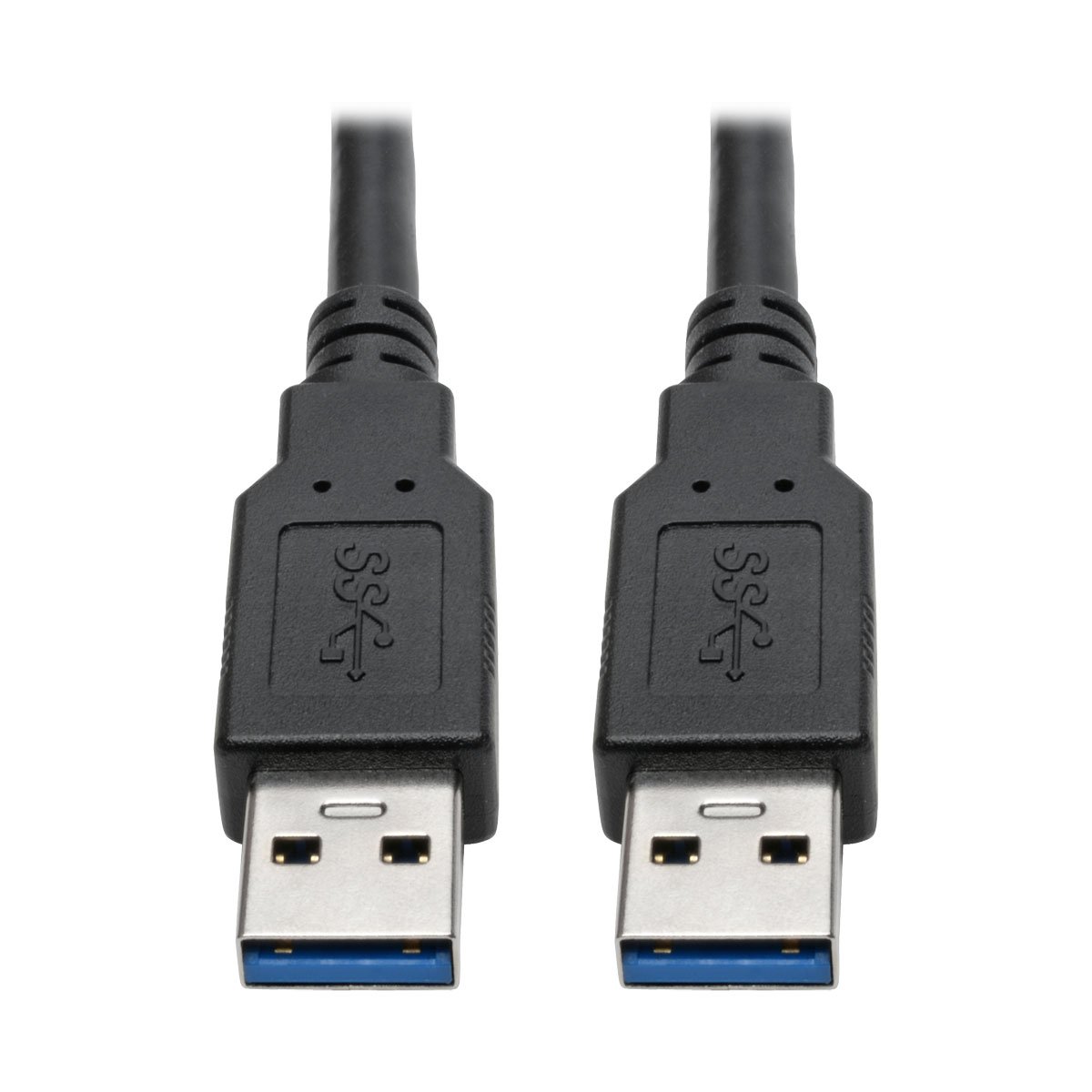 Tripp Lite USB 3.0 SuperSpeed A/A Cable for U325 Keystone Panel Mount Couplers Black M/M 6ft 6' (U325-006) 6 ft.