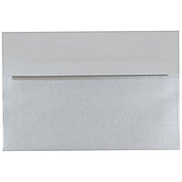 JAM PAPER Silver Stardream Metallic Invitation Envelopes