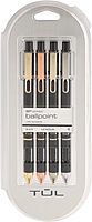 TUL BP Series Retractable Ballpoint Pens, Medium Point, 1.0 mm, Black Ink