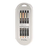 TUL BP Series Retractable Ballpoint Pens, Medium Point, 1.0 mm, Black Ink