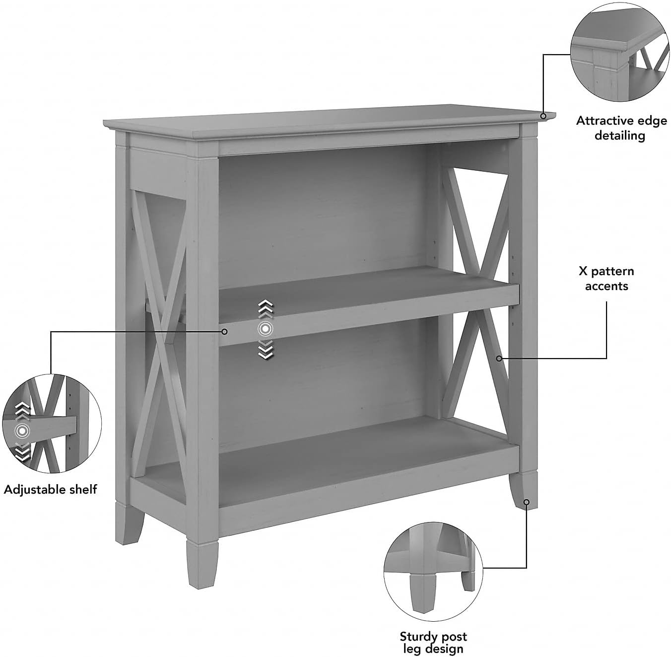 Bush Furniture Key West Bookcase Collection