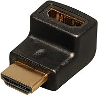 Tripp Lite P142-000-UP HDMI Right Angle Up Adapter/Coupler, Male to Female
