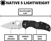 Spyderco Native 5 Folding Knife with 2.95" Blade