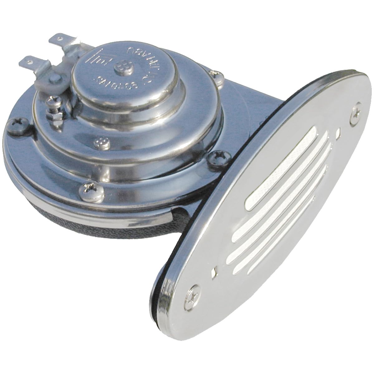Schmitt Marine Mini Stainless Steel Single Drop-In Horn w/Stainless Steel Grill - 12V Low Pitch
