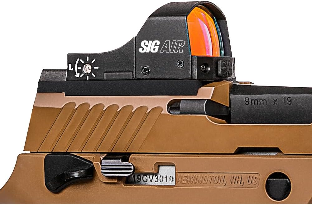 SIG SAUER Air Red Dot Reflex Sight | Accurate Waterproof Shockproof 3 MOA Dot 1x23mm Airgun & Airsoft Sight for M17/M18