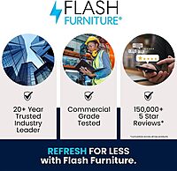 Flash Furniture Jackson 36'' x 48'' Carpet Chair Mat with Studded Gripper Back and Scuff Resistant Textured Top