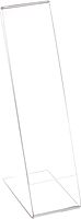 Azar Displays Acrylic L-Shaped Sign Holders, Clear - Pack of 10