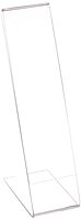 Azar Displays Acrylic L-Shaped Sign Holders, Clear - Pack of 10
