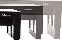Fellowes Designer Suites Monitor Riser, 8038101 — Height-Adjustable, Storage Tray
