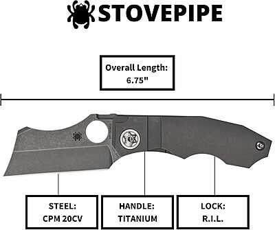 Spyderco C260TIP Stovepipe Titanium