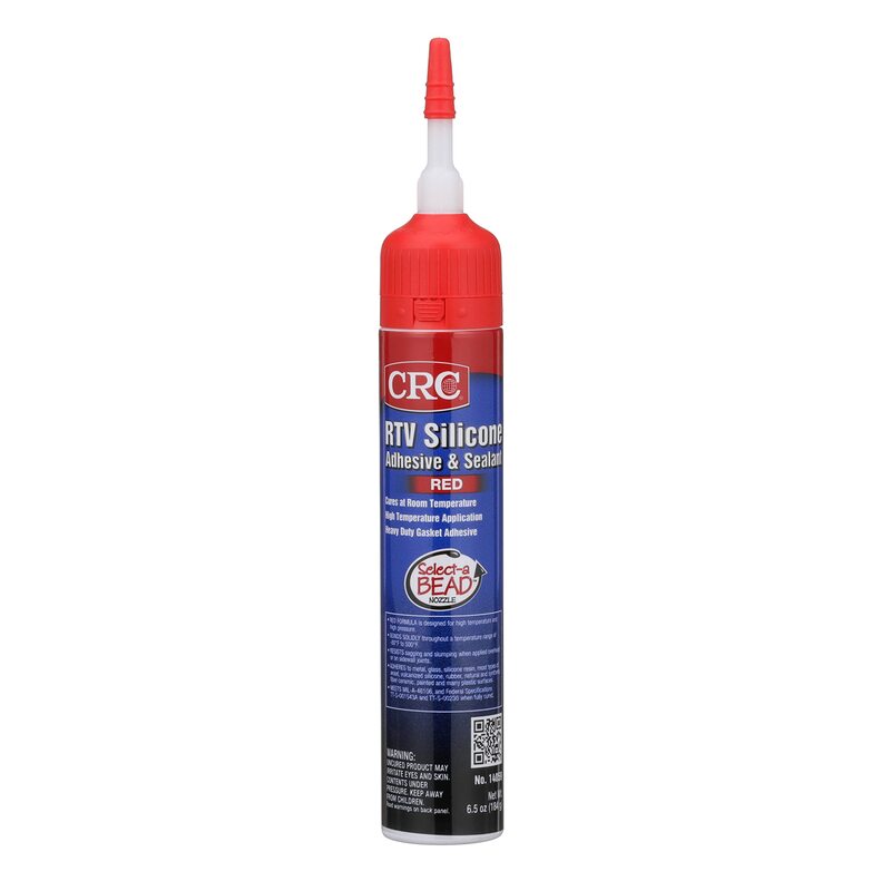 CRC RTV Silicone Sealant 14059 – 6.5 Wt Oz., Red, General Purpose High Temperature Gasket Sealant