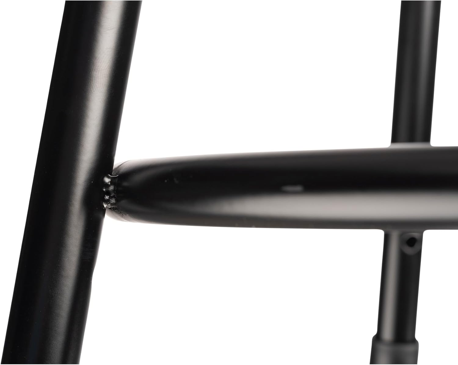 National Public Seating 6400 Vinyl Task Stool, With Backrest, 37in-39inH, Black