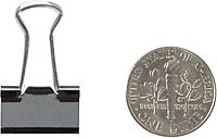 Office Depot® Brand Binder Clips, Mini, 9/16" Wide, 1/4" Capacity, Black, Pack Of 60