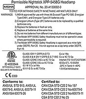 Nightstick XPP-5458G Intrinsically Safe Permissible Dual-Light Multi-Function Headlamp, Green