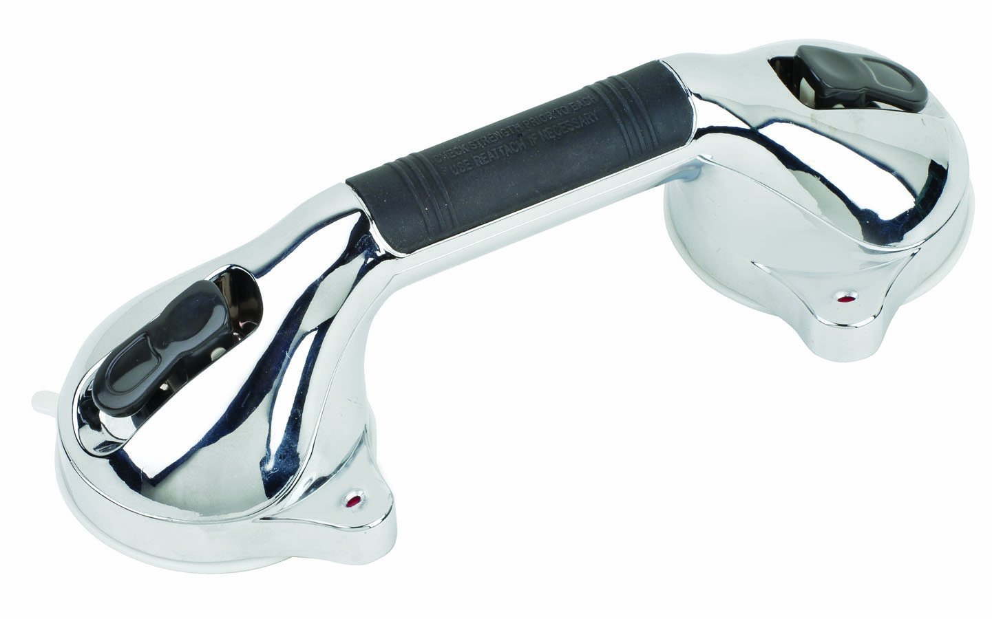 HealthSmart 12" Suction Cup Grab Bar, Safety Hand Rail, Support - Handicap, Elderly, Injury, Senior Assist