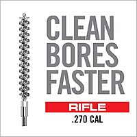 Real Avid Bore-Max Bore Brush, Nickel-Plated Bronze Barrel Brush with Stainless Steel Handle
