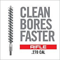 Real Avid Bore-Max Bore Brush, Nickel-Plated Bronze Barrel Brush with Stainless Steel Handle