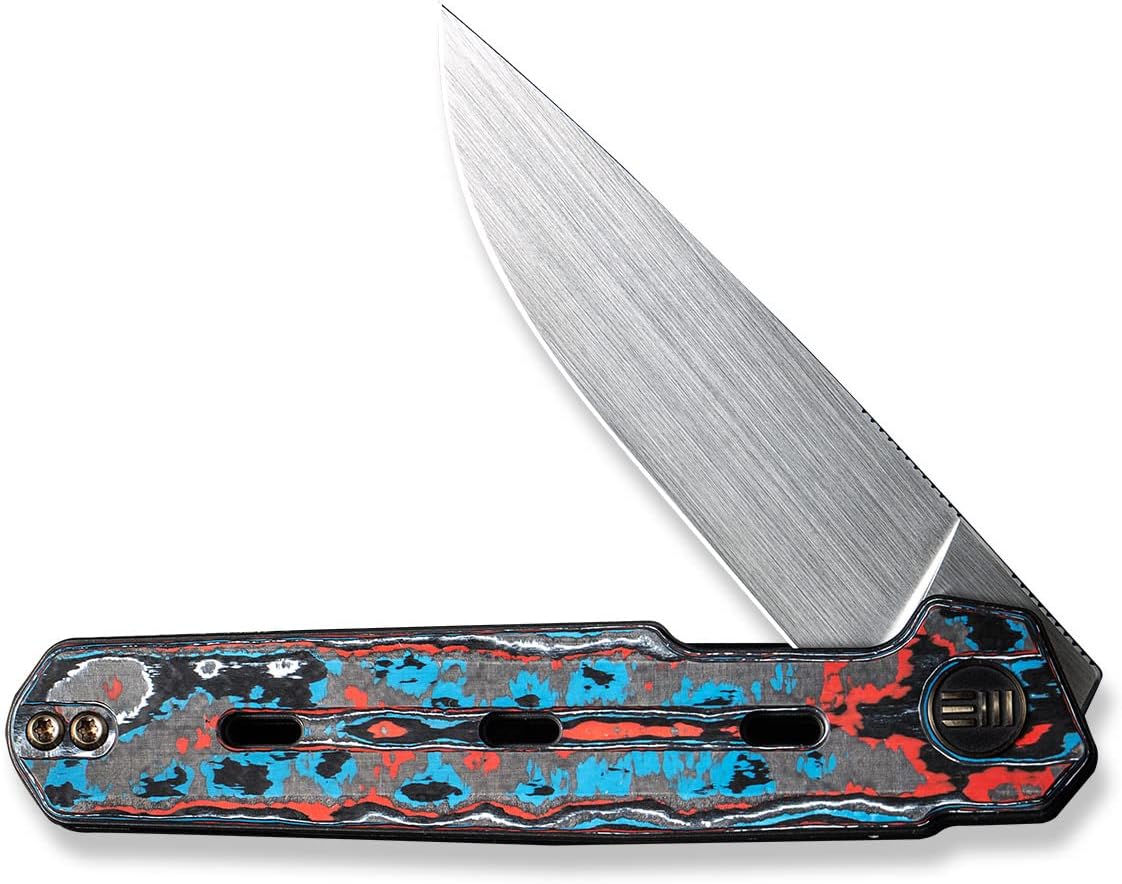WEKNIFE Navo Flipper Knife Carbon Fiber & Titanium Handle (3.25 CPM 20CV Blade) WE22026-4