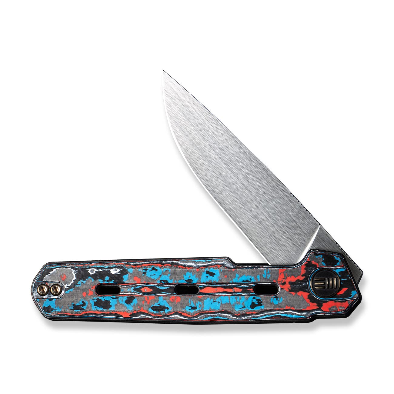 WEKNIFE Navo Flipper Knife Carbon Fiber & Titanium Handle (3.25 CPM 20CV Blade) WE22026-4