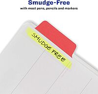 Avery Margin Ultra Tabs — Repositionable 2-Sided Writable Page Tabs