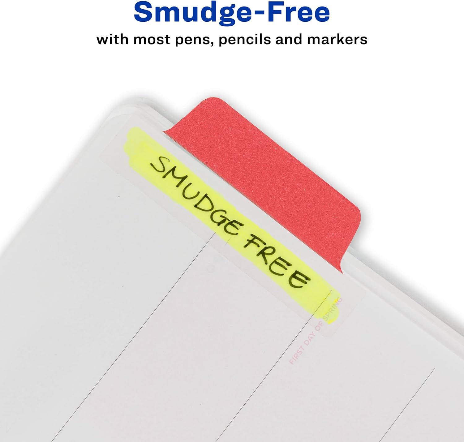 Avery Margin Ultra Tabs — Repositionable 2-Sided Writable Page Tabs