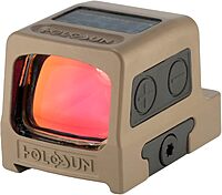 HOLOSUN HE509T-RD X2 FDE Enclosed Reflex Optical Red Dot Sight, Red LED, FDE