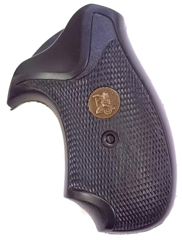 Pachmayr 03252 Compact Grips, S&W J Frame Round Butt,Black
